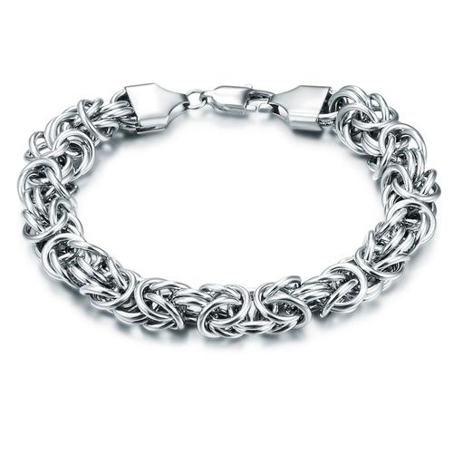 True Rebels - Armband Edelstahl in Silber Armbänder & Armreife Herren