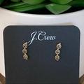 J. Crew Jewelry | J. Crew Three Dot Climber Earrings - New | Color: Gold/Gray | Size: Os