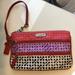 Coach Bags | Coach Wristlet Purse, Multi-Color And 3 Pockets | Color: Pink/Purple | Size: Os