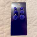 J. Crew Jewelry | J Crew Orb Dangle Earrings | Color: Blue | Size: Os