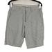 J. Crew Shorts | J Crew Club Gray White Stripe Flat Front Mens Casual Chino Shorts 30 X 10.5 | Color: Gray | Size: 30