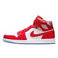 Nike Mens Auir Jordan 1 Mid Sneaker, Adult, Chile Red/White-pollen, 12 UK