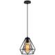 Lustre Suspension Moderne en Métal 20cm Lampe de Suspension Diamant E27 pour Salon Chambre Café Bar