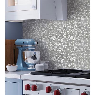 Apollo Tile 5 pack 11.6-in x 11.6-in White Sparkly Glass and Shell Polished Mosaic Wall Tile (4.67 Sq ft/case)