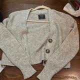 American Eagle Outfitters Sweaters | Abercrombie And Fitch Grey Sweater | Color: Gray/Cream | Size: Xs