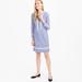 J. Crew Dresses | Jcrew Striped Shirtdress With Geometric Lace | Color: Blue/White | Size: 2