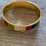 Coach Jewelry | Coach Multi Colored Enameled Cuff | Color: Gold/Red | Size: Os