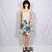 Free People Dresses | Free People Size M Blue/Gray/White/Cream Floral Sleeveless Fit/Flare Dress | Color: Blue/Gray | Size: M