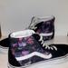 Vans Shoes | Flower Pattern Vans-High Top | Color: Black/Pink | Size: 8