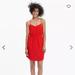Madewell Dresses | Madewell Red Starview Silk Cami Dress | Color: Red | Size: 2