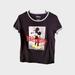 Disney Tops | Disney Mickey Mouse Graphic T Shirt | Color: Black/White | Size: M