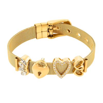 Heideman Armband Milanaise weiß OneSize Hellbraun Damen Image