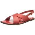 Love Moschino Damen Kollektion Frühling Sommer 2022 Sandale, rot, 40 EU