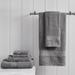 Madison Park 100% Cotton 6 Piece Towel Set in Charcoal - Olliix MP73-7473