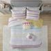 Urban Habitat Kids 100% Cotton 5pcs Comforter Set w/ Chenille Trims in Pink - Olliix UHK10-0171