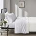 Beautyrest 100% Cotton Flannel Oversized Sheet Set in Grey Petals - Olliix BR20-1862