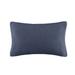 INK+IVY 100% Acrylic Knitted Oblong Pillow Cover in Indigo - Olliix II30-1148