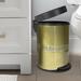 NU Steel Kitchen Bathroom Bedroom Patio Stainless Steel 1.32 Gallon Step on Trash Can Stainless Steel in Gray/Yellow | 12 H x 8 W x 8 D in | Wayfair