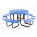 Arlmont & Co. Diller 8 - Person Outdoor Picnic Table Plastic/Metal in Blue | 30 H x 72 W x 60 D in | Wayfair 22DAF36E7AEC4407B3F9683F04DFDEE8