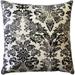 Pillow Decor Calliope Gray Damask Pattern Throw Pillow 20x20