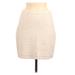 Mod-O-Doc Casual Skirt: Ivory Solid Bottoms - Women's Size Medium