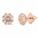 Kate Spade Jewelry | Kate Spade Rose Gold Something Sparkly Crystal Clear Earrings | Color: Gold/Pink | Size: Os