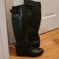 Jessica Simpson Shoes | Jessica Simpson Black Leather Riding Boot 8 | Color: Black | Size: 8