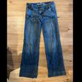 American Eagle Outfitters Jeans | American Eagle Wideleg / Trouser Style Jeans | Color: Blue | Size: 0