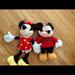 Disney Toys | Disney Brand Mickie And Minnie Stuffed Toys | Color: Tan/Cream | Size: Osbb