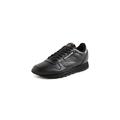 Reebok Unisex Classic Leather Sneakers, Core Black/Core Black/Pure Grey 5