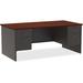 Lorell Fortress Executive Desk Wood/Metal in White | 29.5 H x 72 W x 36 D in | Wayfair LLR79140