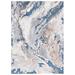 Blue/White 96 x 0.79 in Area Rug - Wrought Studio™ Amelia-Rae Abstract Blue/Beige Area Rug | 96 W x 0.79 D in | Wayfair