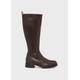 Kalani Leather Knee Boots - Brown - Hobbs Boots