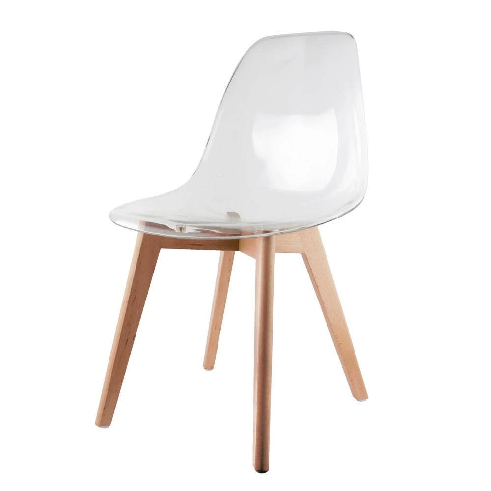 Chaise Scandinave transparente