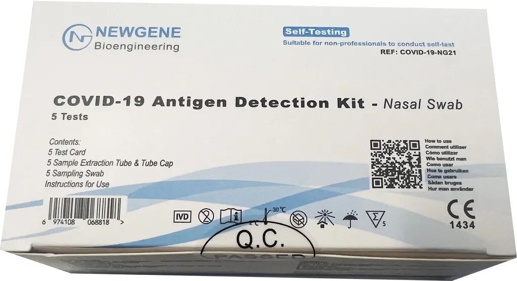 50 St. Antigen Schnelltest, Selbsttest, 1er-Verpackung, CE-zertifiziert, höchste Testqualität und Sensitivität Image