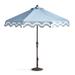 Bardot Designer Umbrella - Air Blue, Endura Teak - Frontgate