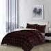 Home Essential Reversible Flannel Plush & Sherpa 3-Piece Winter Bedding Comforter Set