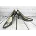 Michael Kors Shoes | Michael Kors Womens Heels Sz 7.5 M Silver Metallic Snakeskin Print Leather Upper | Color: Silver | Size: 7.5