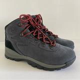 Columbia Shoes | Columbia Gray Suede Waterproof Boots Wp Men’s Size 7.5 | Color: Gray/Red | Size: 7.5