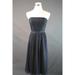 J. Crew Dresses | J.Crew Strapless Silk Chiffon Mindy Dress 2 $250 Above Knee Navy A0012 | Color: Blue | Size: 2