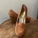 Michael Kors Shoes | Michael Michael Kors Rory Wedge Loafer Brown Suede Platform | Color: Cream/Tan | Size: 7.5