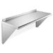 Latitude Run® Mczell NSF Stainless Steel Wall-Mount Shelf by Latitude Run Metal in White | 18.5 H x 36 W x 18 D in | Wayfair