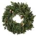 Vickerman 30" Emerald Mixed Fir Artificial Christmas Wreath, Dura-Lit® LED Warm White Mini Lights - Green