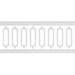 94 1/2"L Ashford Scalloped Panel Traditional Wainscot Paneling Kit - Adjustable from Heights