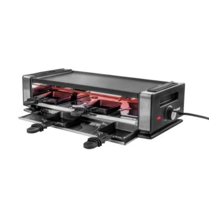 Unold 48730 RACLETTE Finesse Basic für bis zu 8 Personen, Große wendbare Grillplatte aus Druckguss-Aluminium zur leichten Reinigung Image