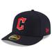 Men's New Era Navy Cleveland Guardians Authentic Collection On-Field Road Low Profile 59FIFTY Fitted Hat