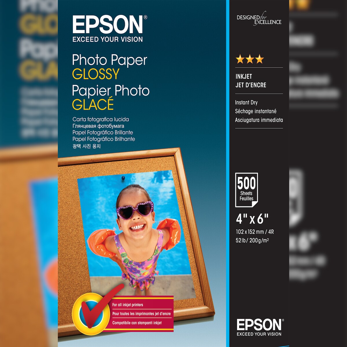 Epson Photo Paper Glossy - 10x15cm - 500 Blätter Image