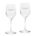 Oakland Golden Grizzlies 12oz. 2-Piece Luigi Bormioli Titanium White Wine Glass Set