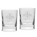Indiana State Sycamores 11.75oz. Square Double Old Fashioned Glass Set
