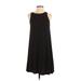 Old Navy Casual Dress - A-Line Crew Neck Sleeveless: Black Solid Dresses - Women's Size X-Small